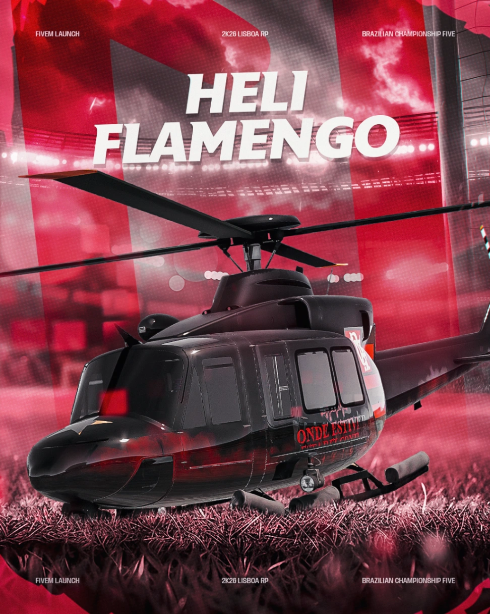 HELICÓPTERO FLAMENGO 32 TIROS - 30 DIAS