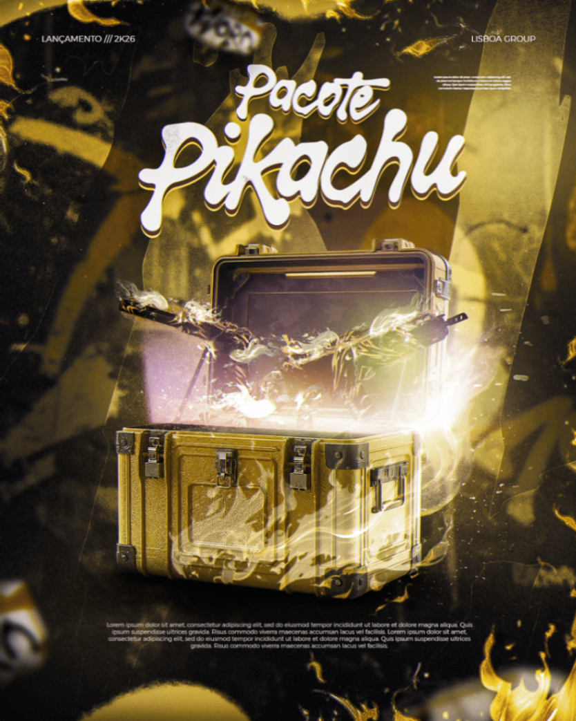 PACOTE SKINS PIKACHU