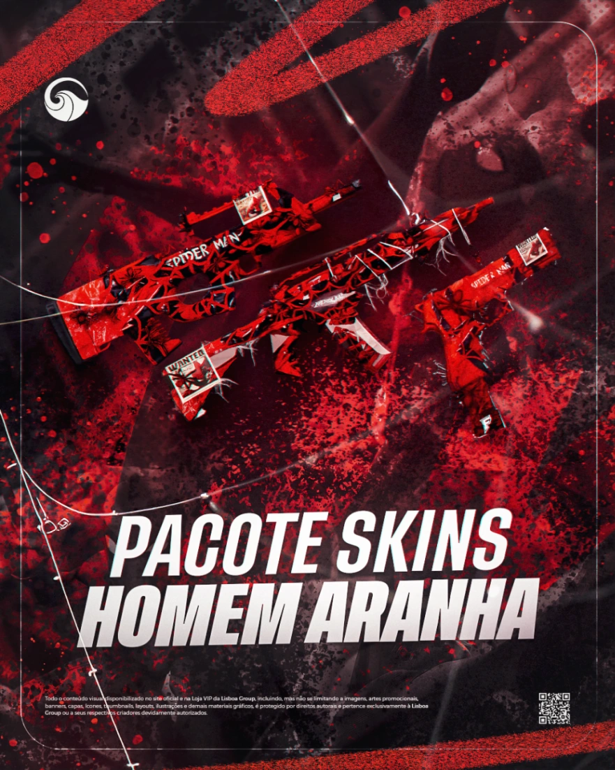 PACOTE SKINS HOMEM ARANHA