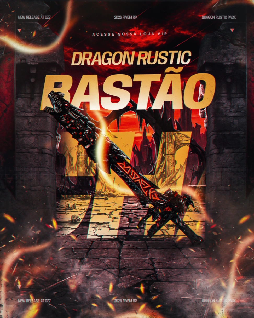 BASTÃO DRAGON RUSTIC
