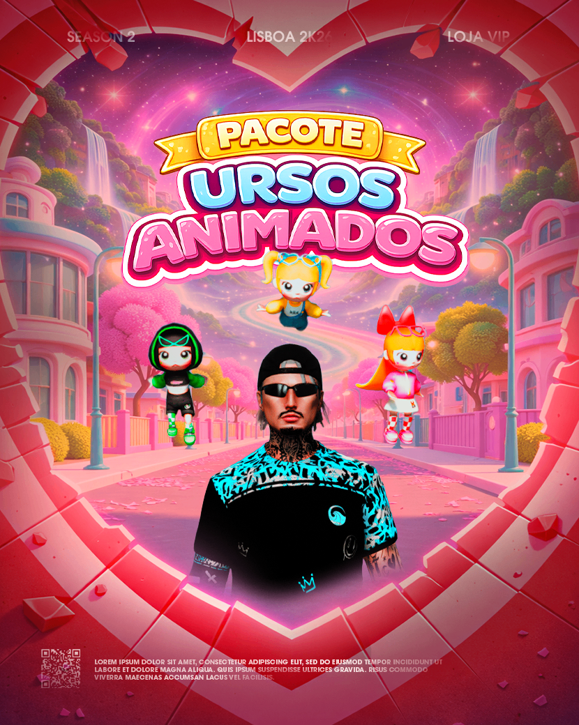 PACOTE URSOS ANIMADOS PODEROSAS
