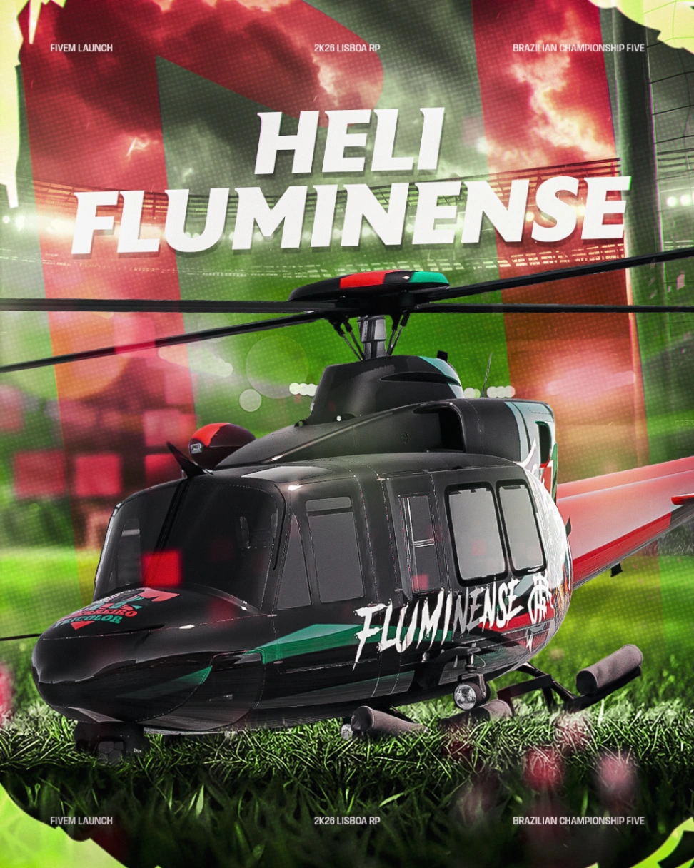 HELICÓPTERO FLUMINENSE 32 TIROS