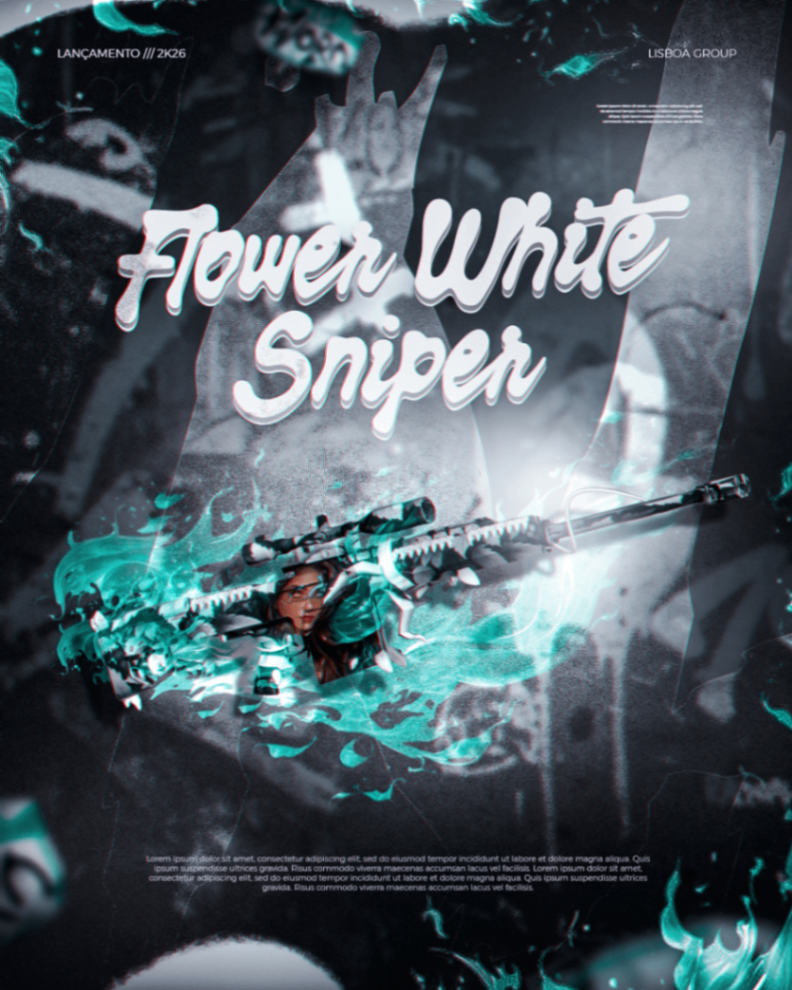 SNIPER FLOWER WHITE