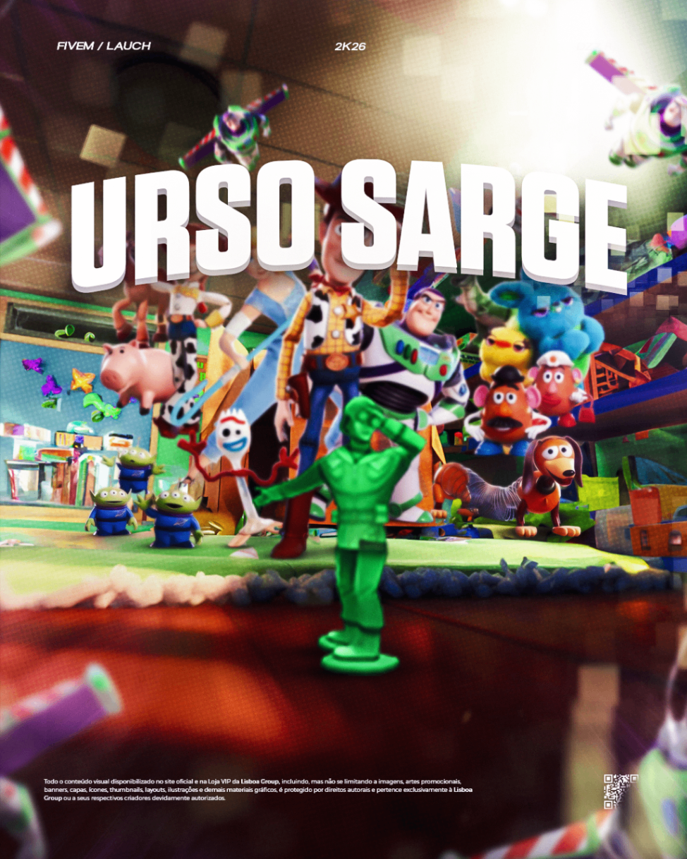 URSO ANIMADO SARGENTO